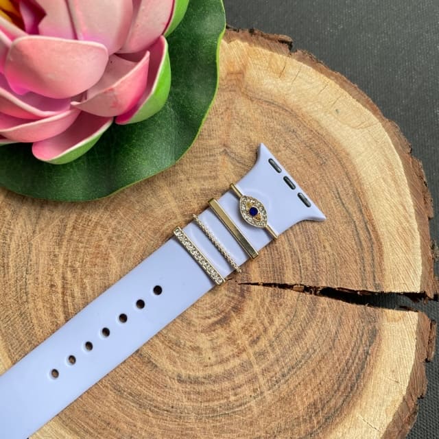 LV Engraved Silicone Apple Watch Band