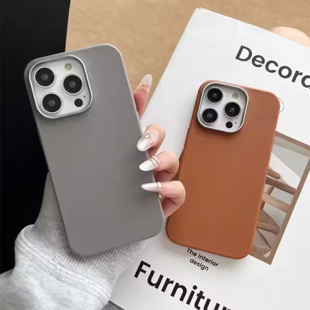 Discover the ultimate blend of elegance and protection with our Leather Pattern Soft Silicone iPhone Cover. Compatible with iPhone 11-16 series. Stylish, durable, and lightweight. Buy now in India!