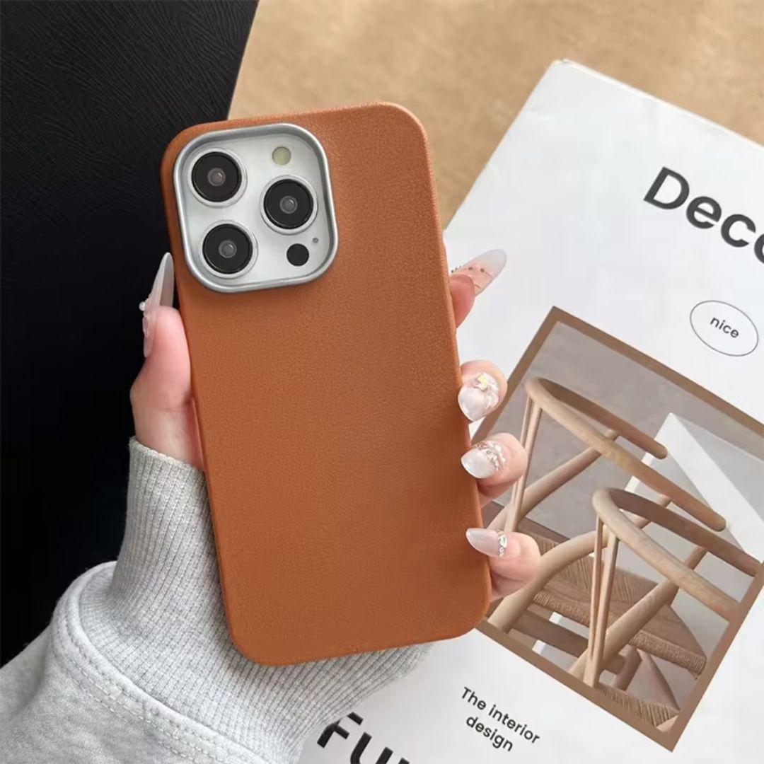 Discover the ultimate blend of elegance and protection with our Leather Pattern Soft Silicone iPhone Cover. Compatible with iPhone 11-16 series. Stylish, durable, and lightweight. Buy now in India!