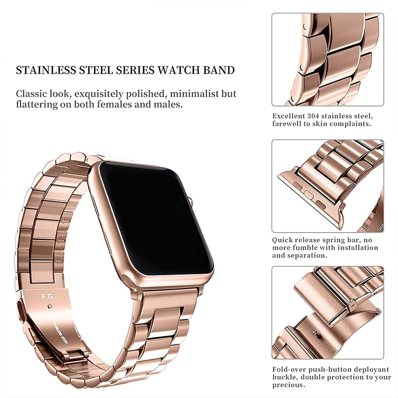 Classic Stainless Steel Band For Apple Watch 42-44-45-49 mm