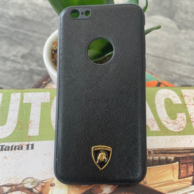 Leather Luxury Car Logo Case For iPhone 6G