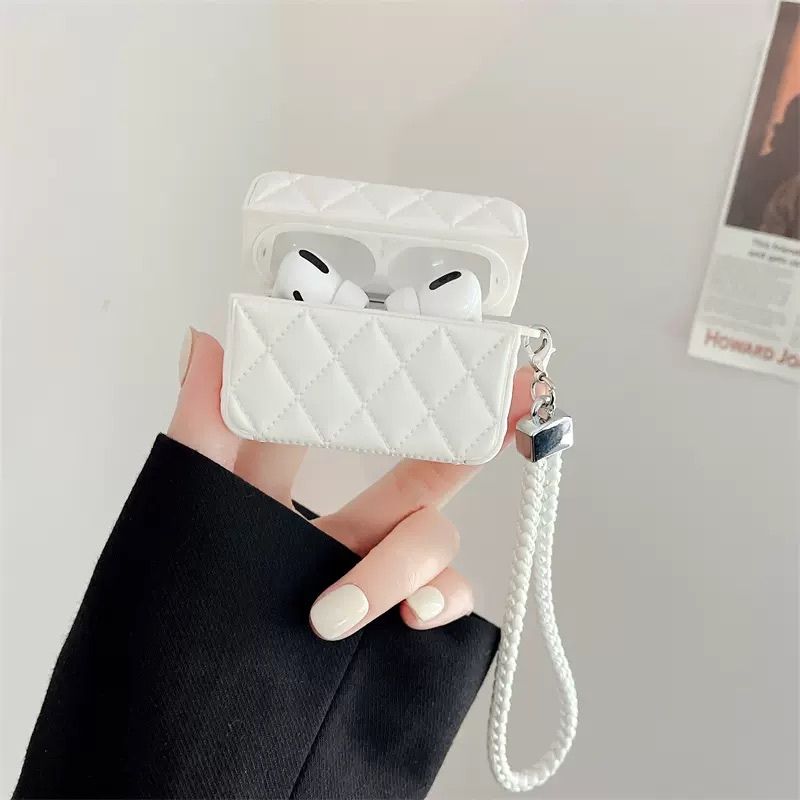 Quilted Vegan Leather Case For Apple Airpods Pro2 Generation