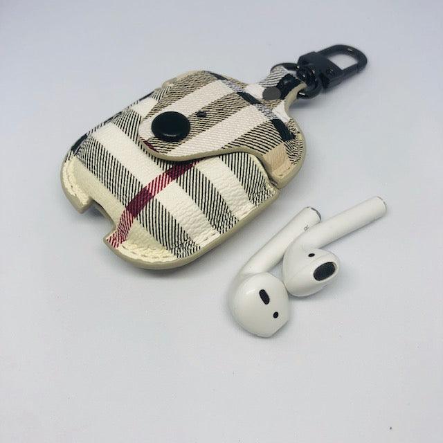 ROYAL DESIGNER POUCH BUTTON LEATHER AIRPODS CASES - Hanging Owl  India